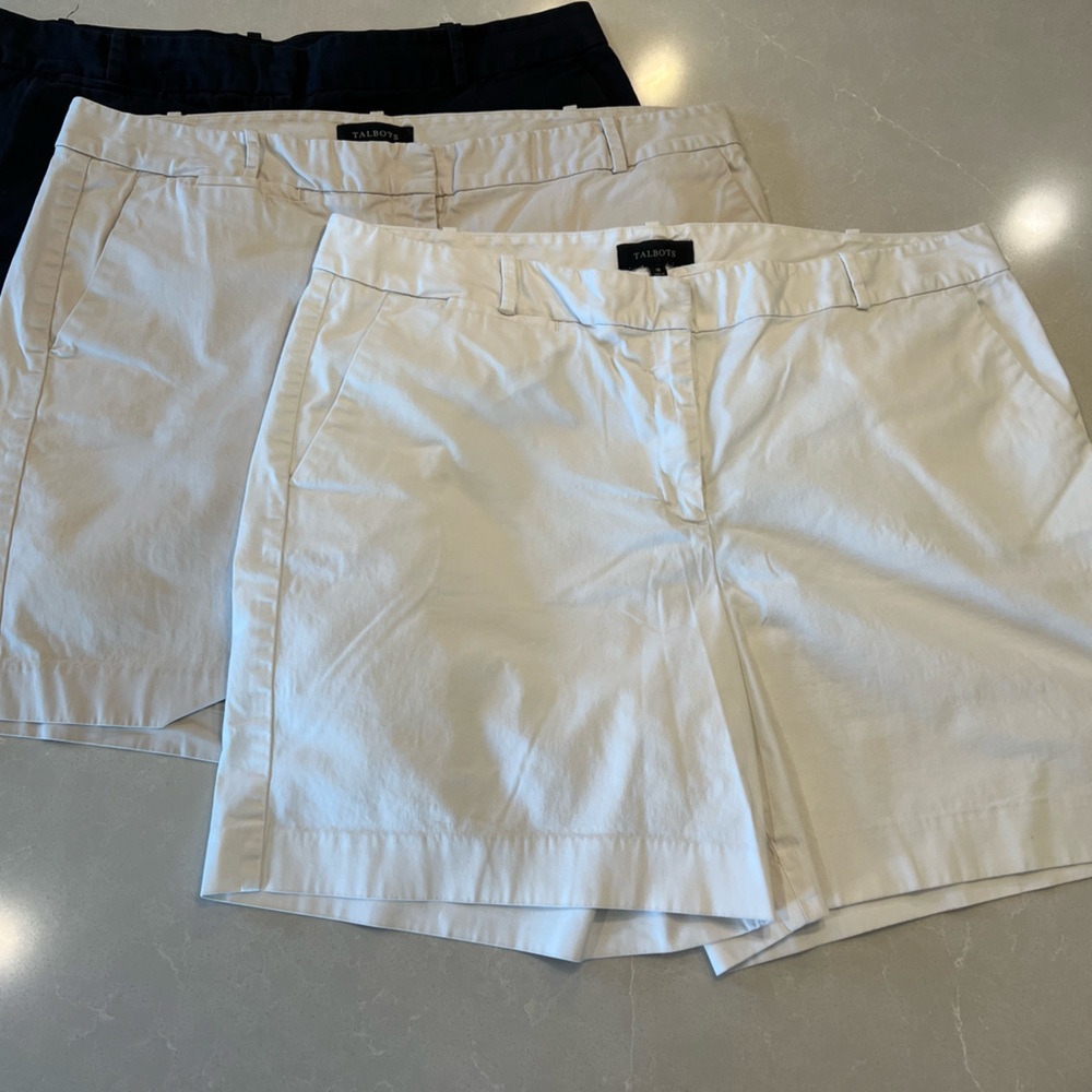 COPY - Talbots shorts -Size 18; 6” inseam price per pair …(tan are sold)